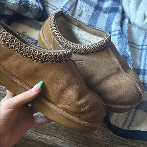 UGG Women's Brown Suede Slippers